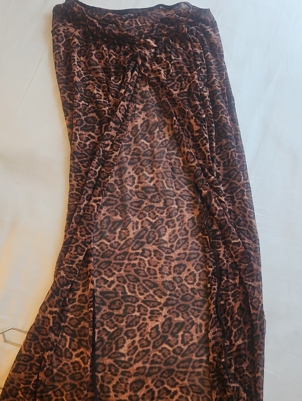 Leopard Print Cover-up  Brown Animal Print